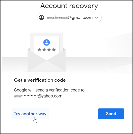 try another option google recovery