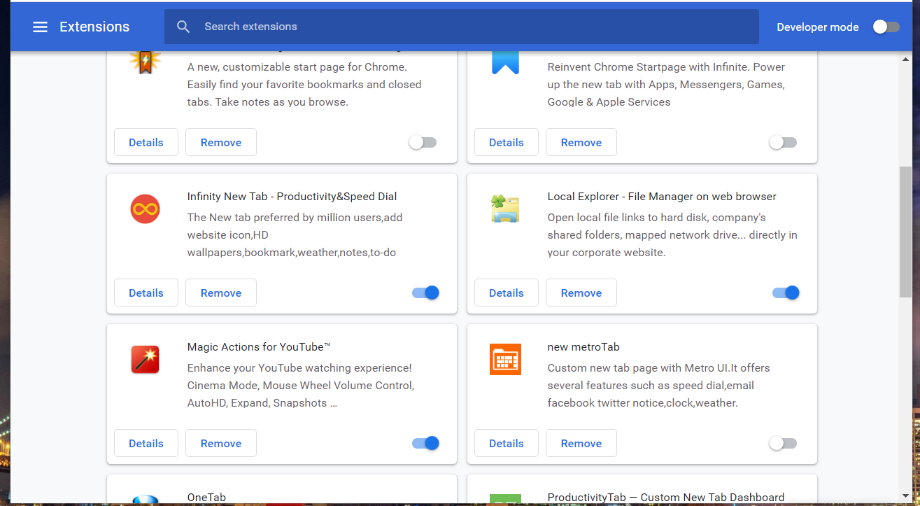 windows local file explorer in chrome