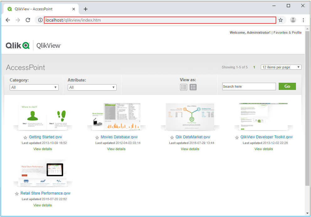 QlikView AccessPoint how to open qlikview in browser