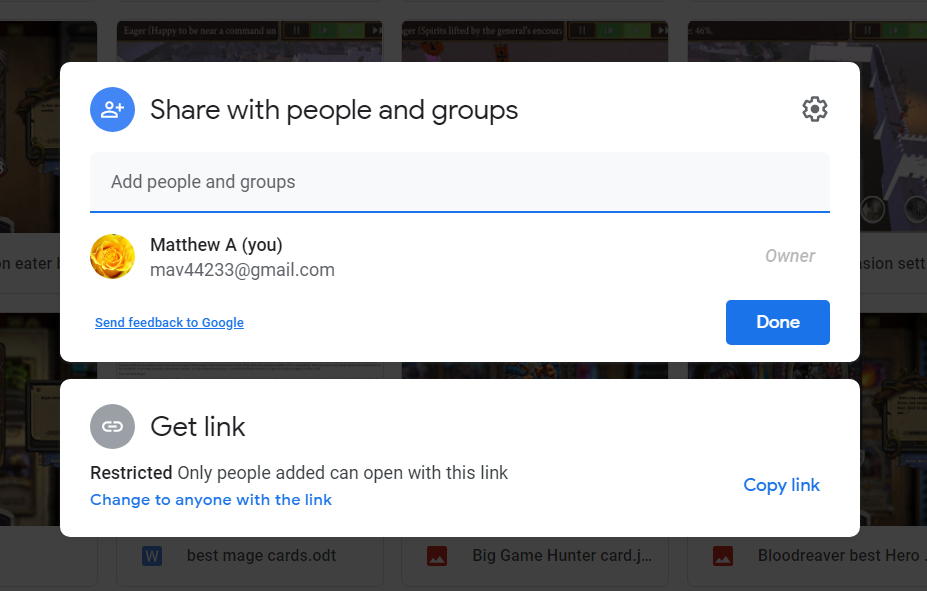 share with options google drive