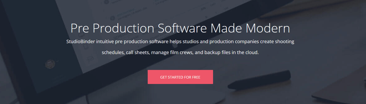 StudioBinder movie pre production software