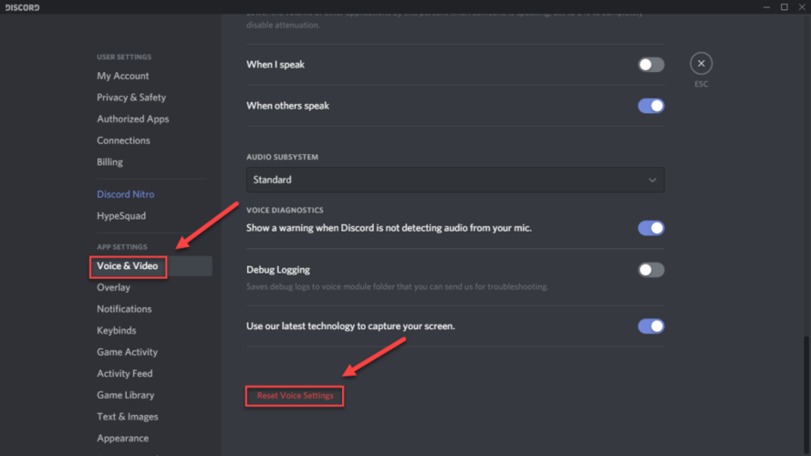 how to turn on volume for screen sharing discord