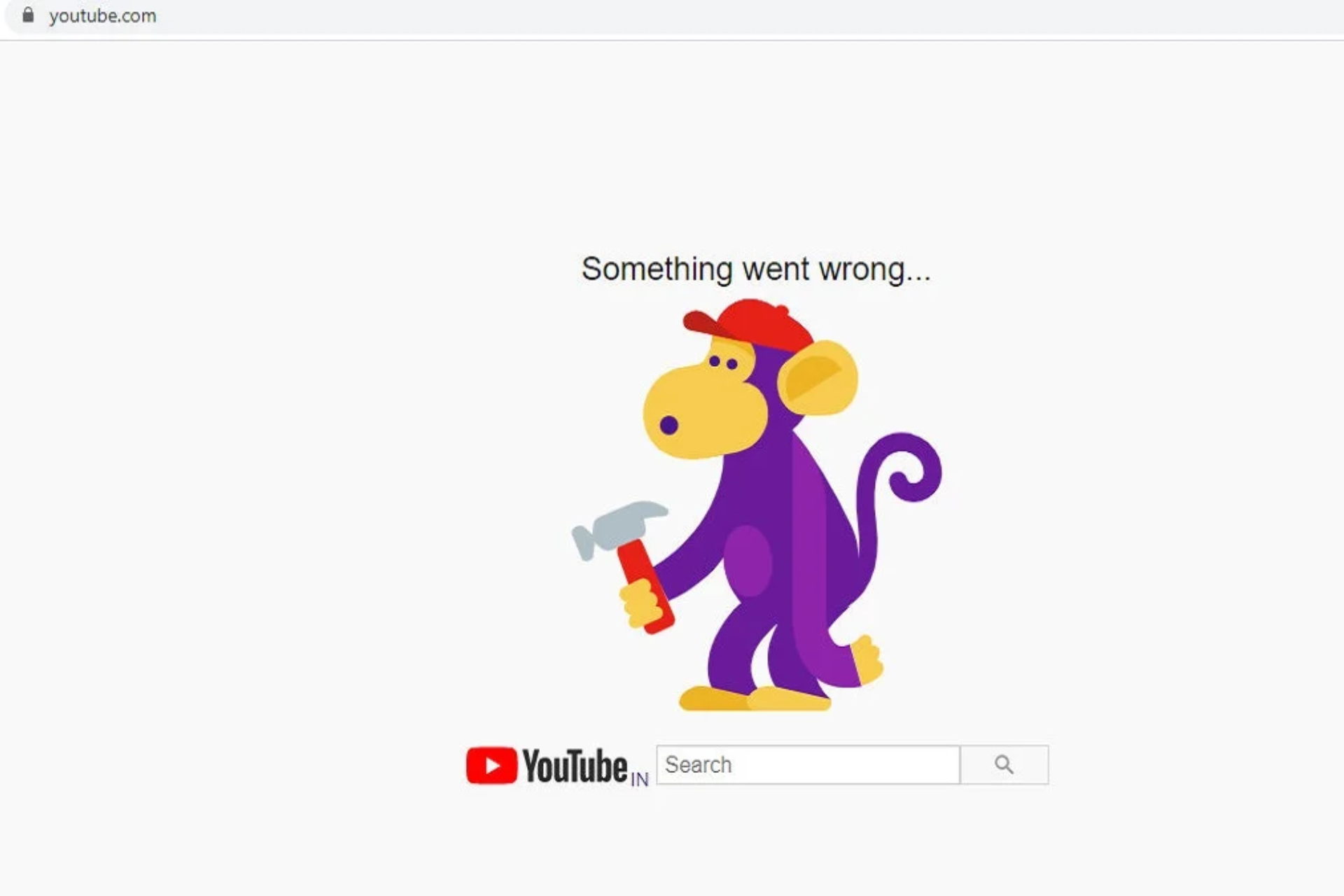 youtube something went wrong