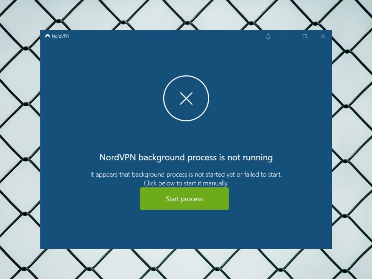 FIX: NordVPN background process not running (6 solutions)