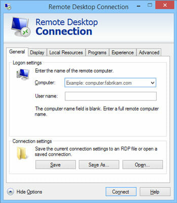 windows server 2012 remote desktop user not allowed