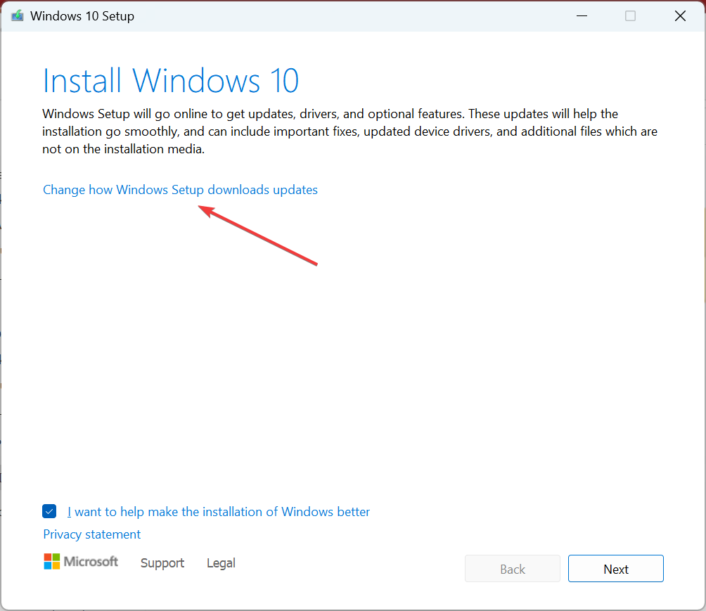 Windows セットアップが更新プログラムをダウンロードする方法を変更して、Windows 7 が Windows 10 に更新されない問題を修正する