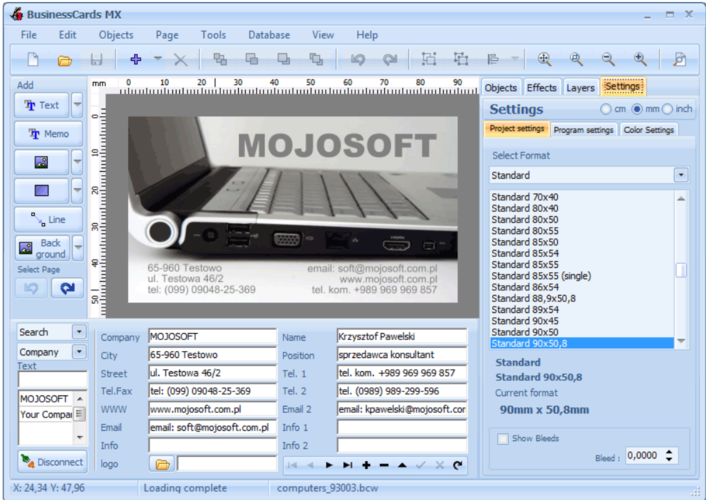 Business Card Designer 5.12 + Pro for windows instal