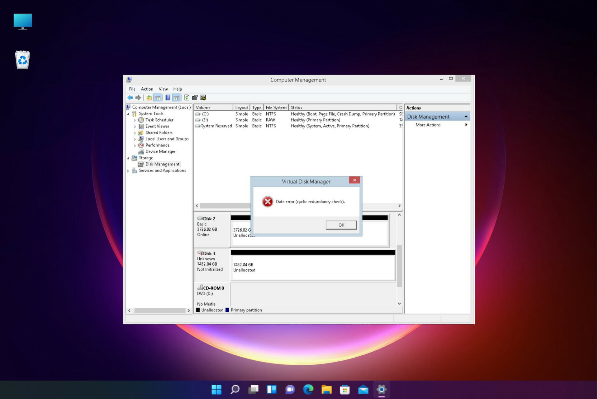 What to do if I can't initialize disk in Windows 10 and 11