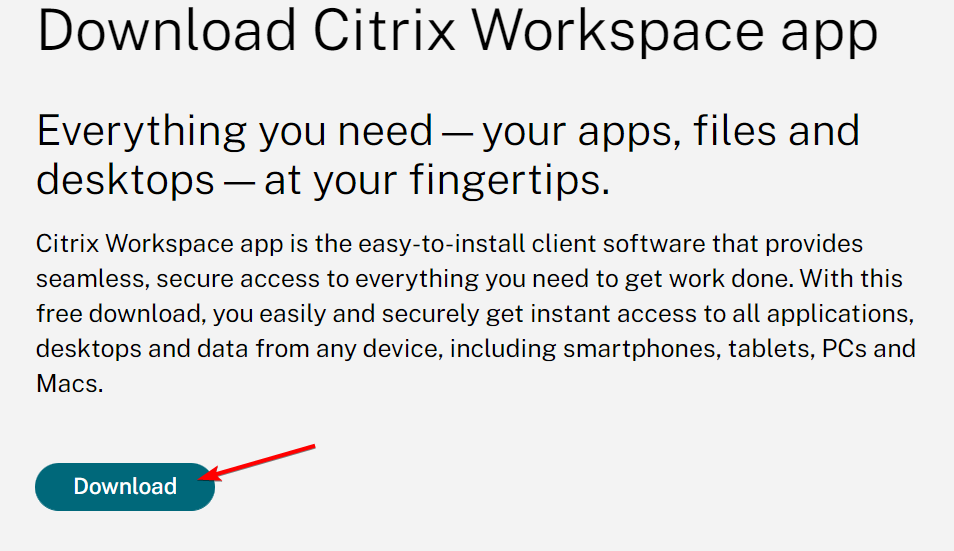 download citrix receiver not launching applications