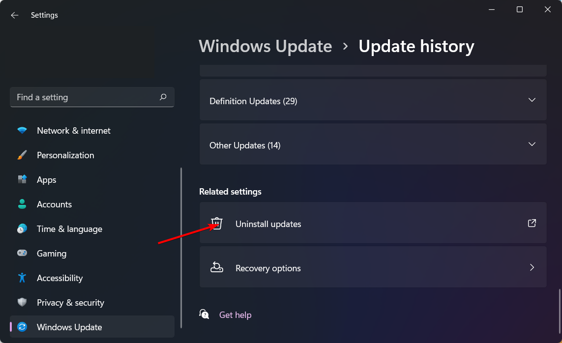 uninstall-updates-w11 computer-recognize-logitech-unifying-receiver