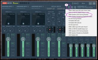 voicemeeter output not working