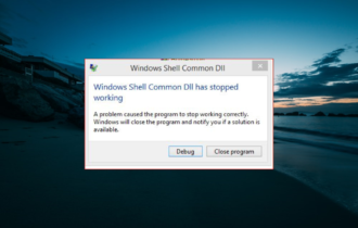 Windows Shell Common DLL has Stopped Working
