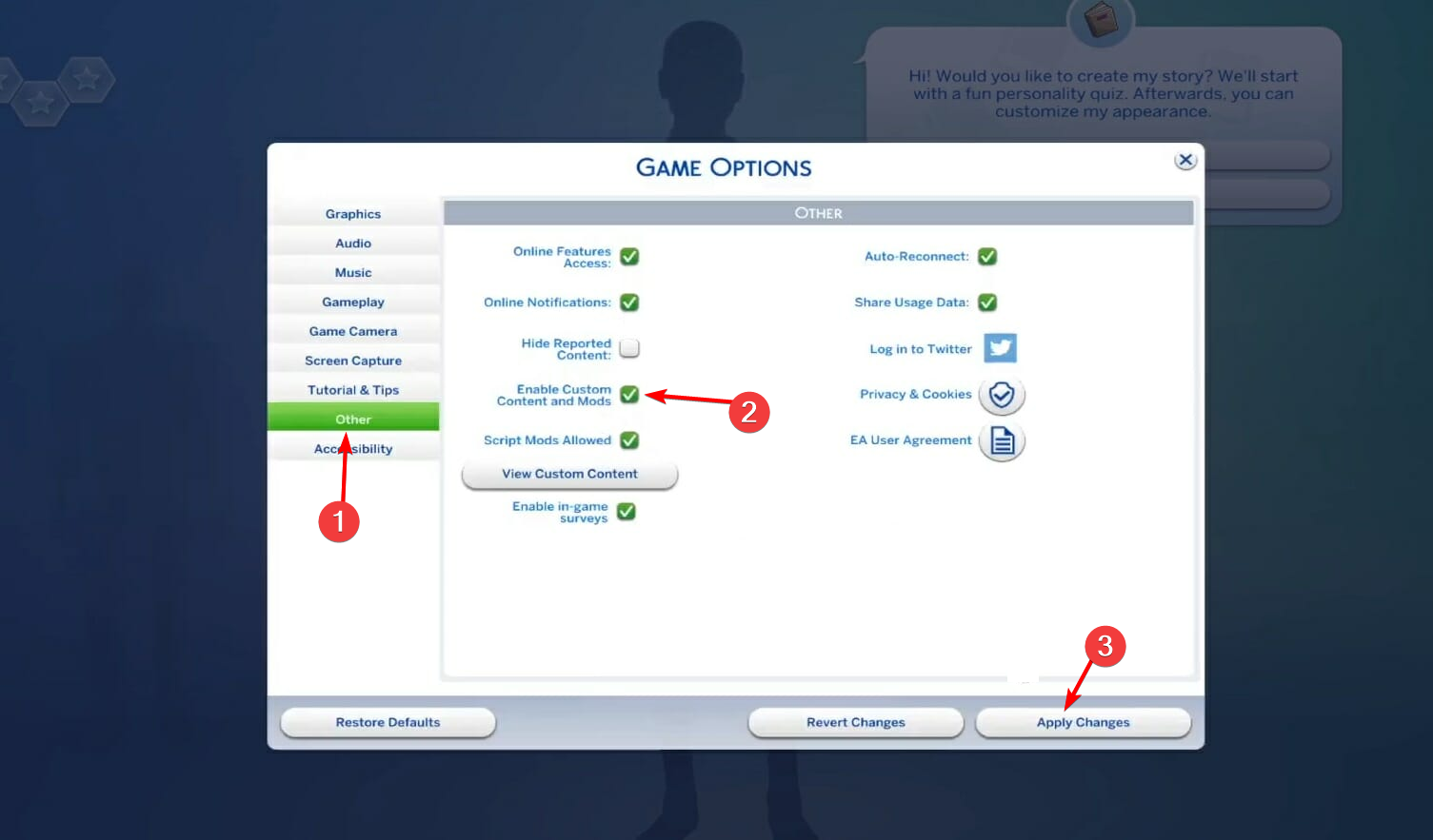 apply-cc mods not working sims 4