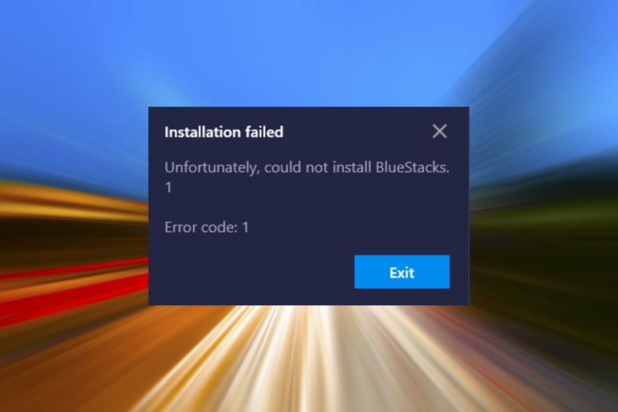 fix things if bluestacks is not installing