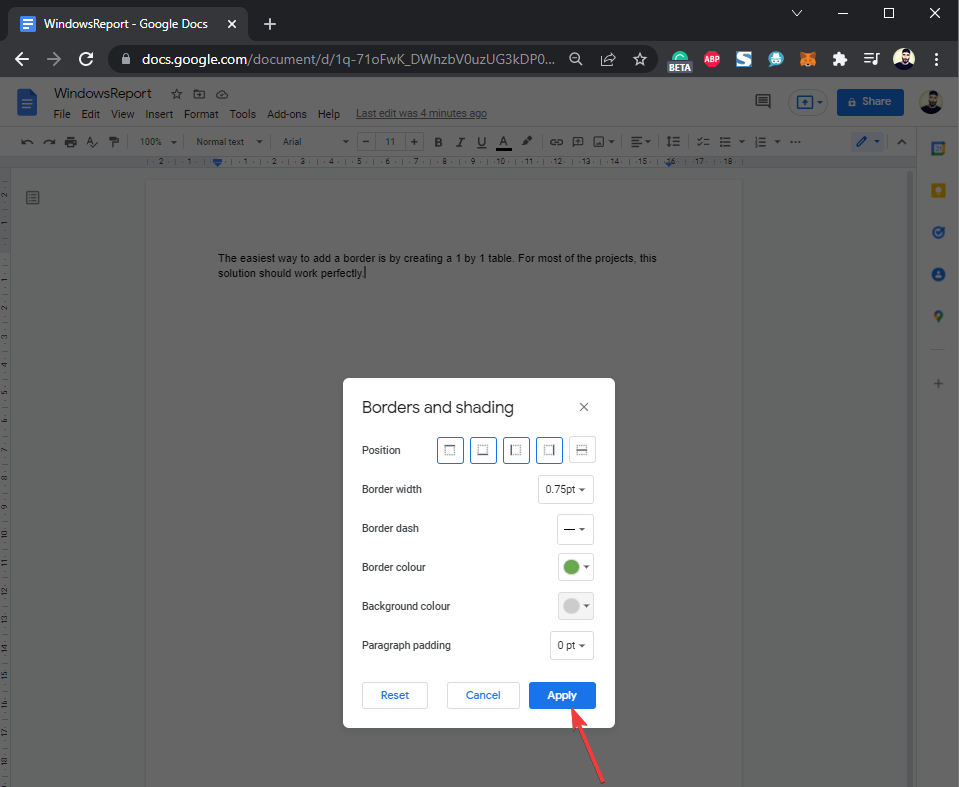 Cách tạo đường viền trong Google Doc đẹp nhất 2022