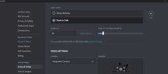 discord push to talk button not working