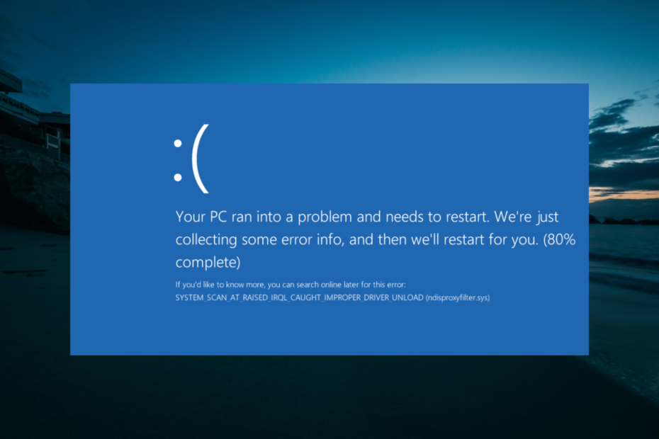 System Scan at Raised IRQL Blue Screen: 7 Ways to Fix it