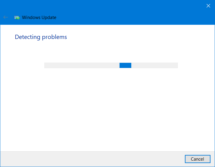 Windows Update troubleshooter windows could not search for new updates 80072efe