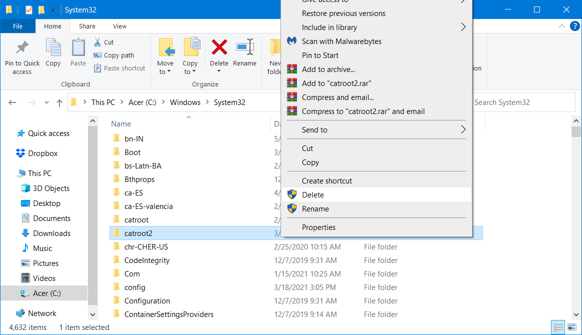 catroot2 folder windows could not search for new updates 80072efe