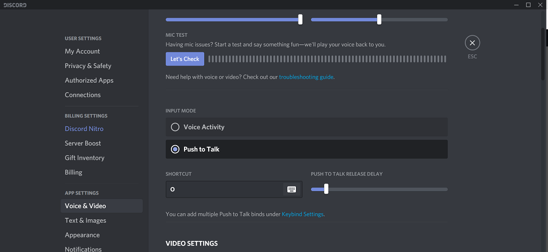 on discord how do you use push to talk for mac
