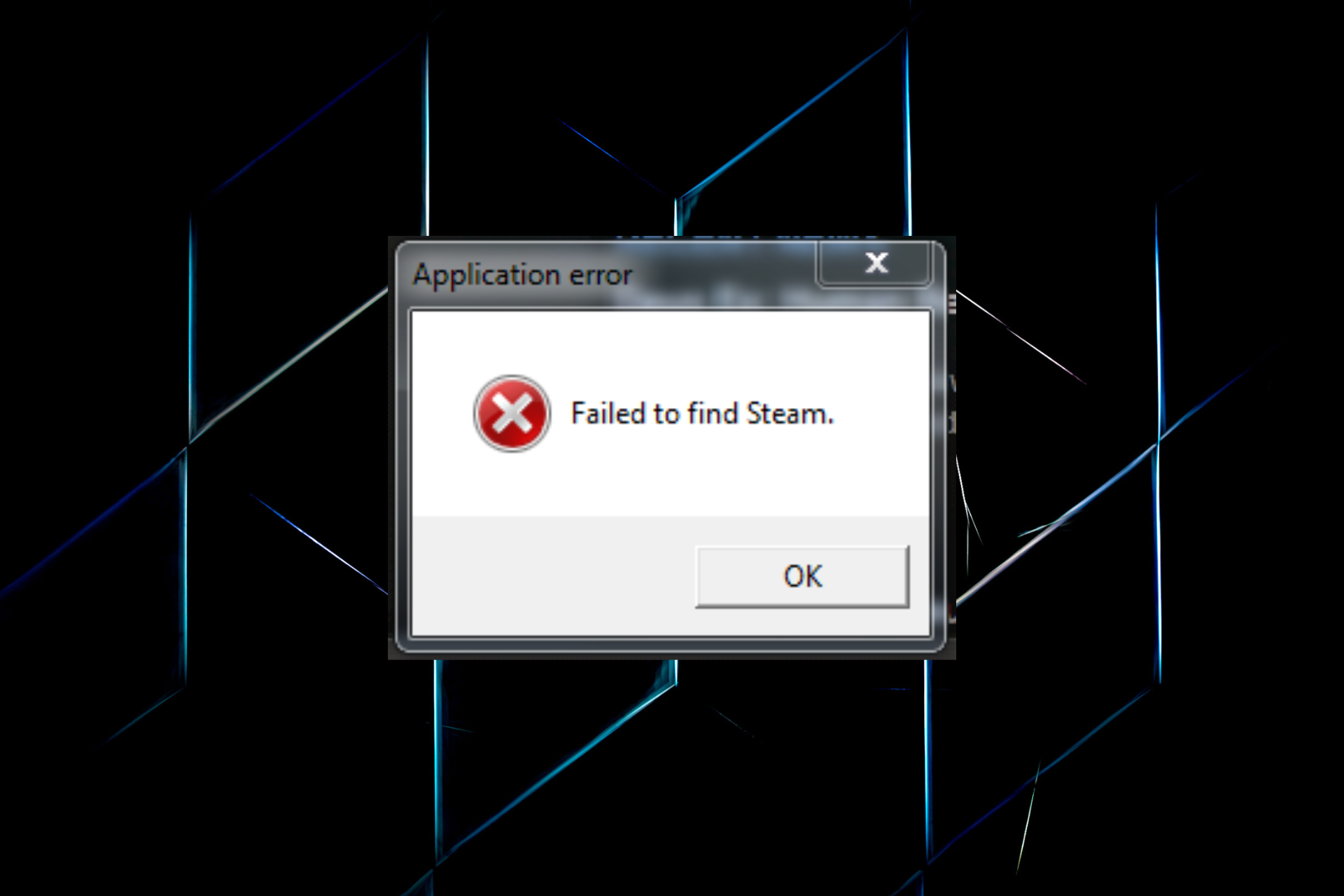 Fix failed to find steam error