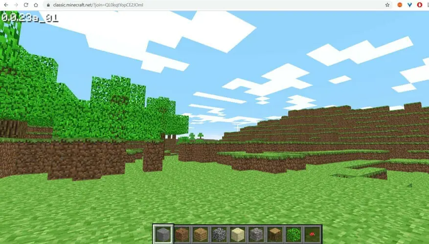 minecraft classic games like roblox online