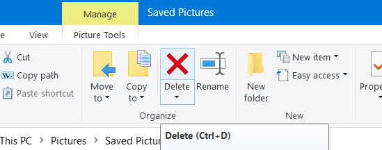 Delete button windows 10 print management missing