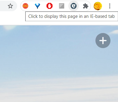The IE Tab button your browser does not support java