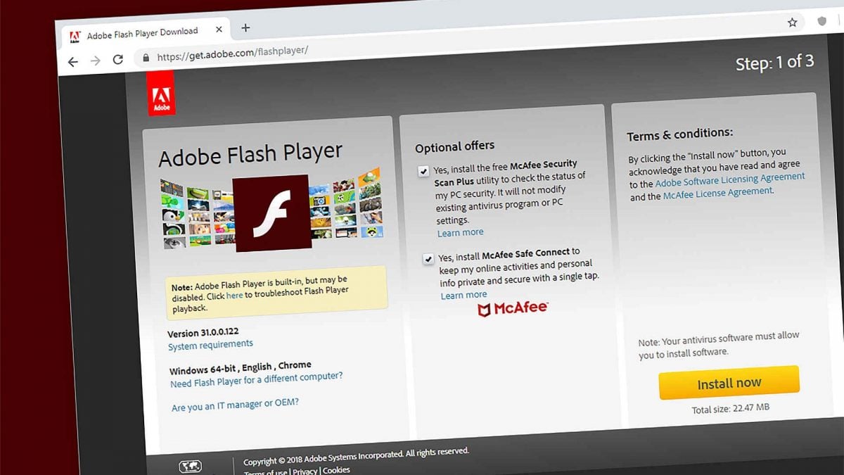 adobe flash player update for mac virus
