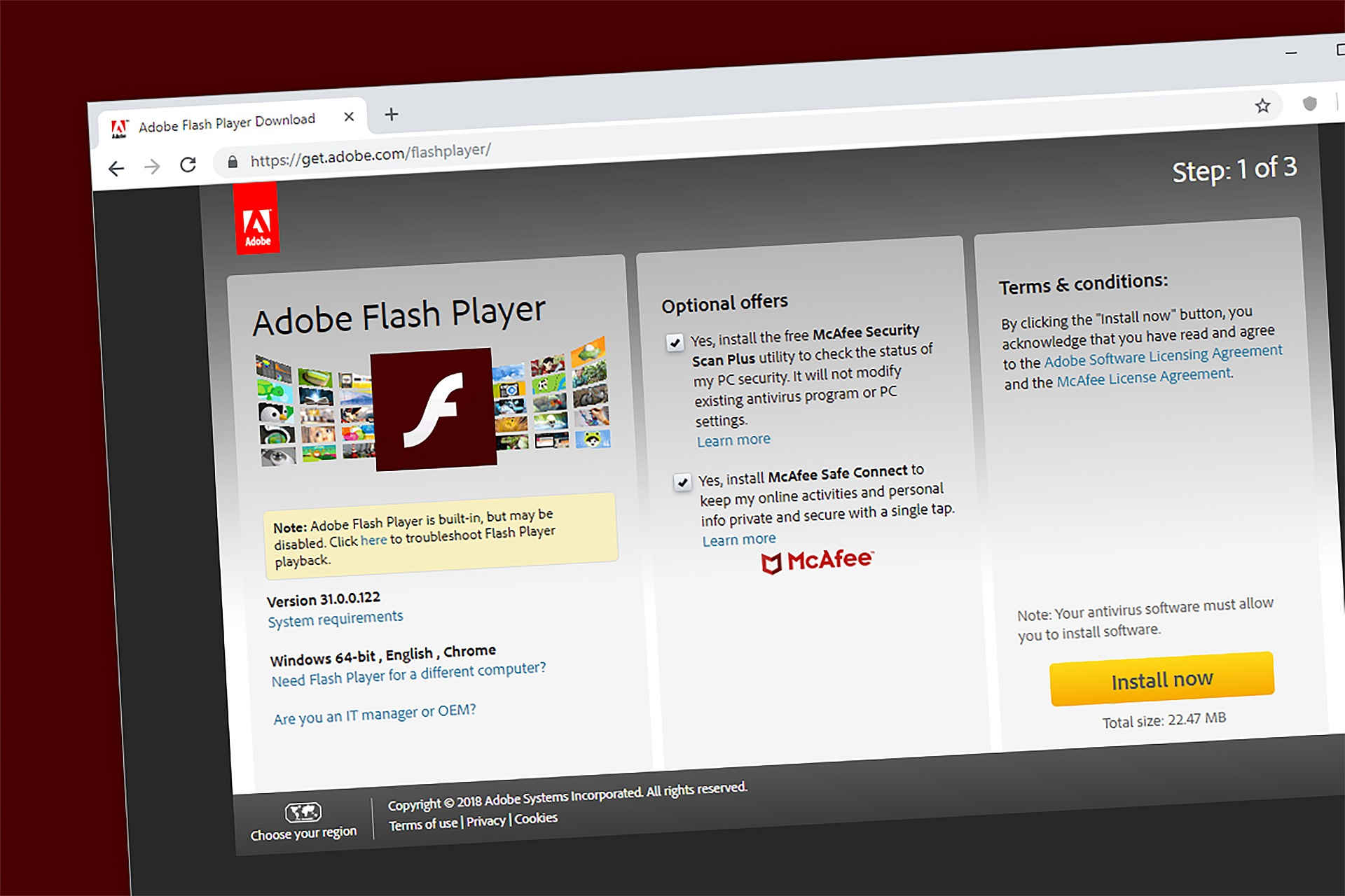 How to avoid malware attacks from fake Adobe Flash updates