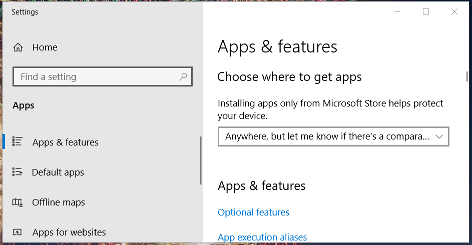 Apps & features can't install windows media feature pack