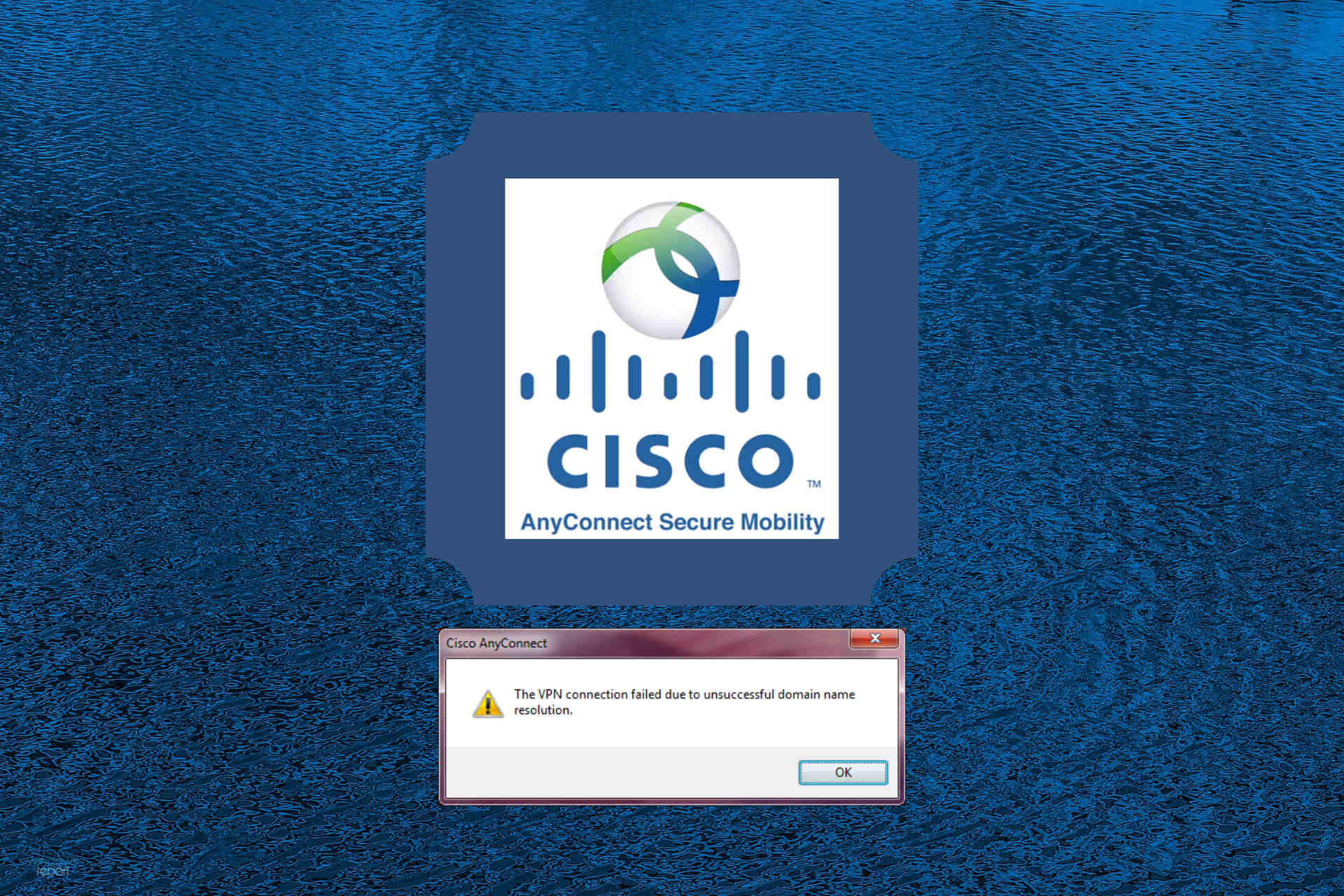 cisco anyconnect could not connect to server