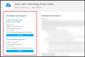 intel watchdog timer driver update windows 7
