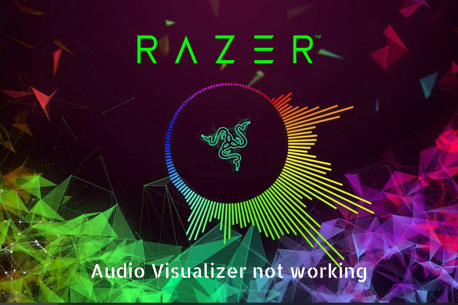 razer audio visualizer not working