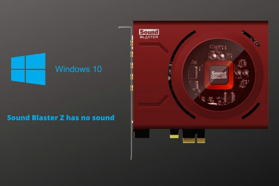 sound blaster z driver windows 10 download