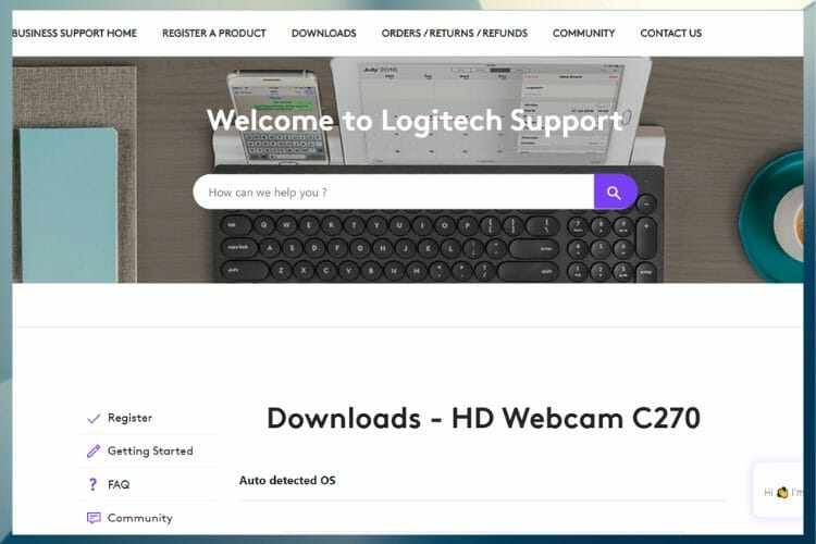 logitech c270 setup