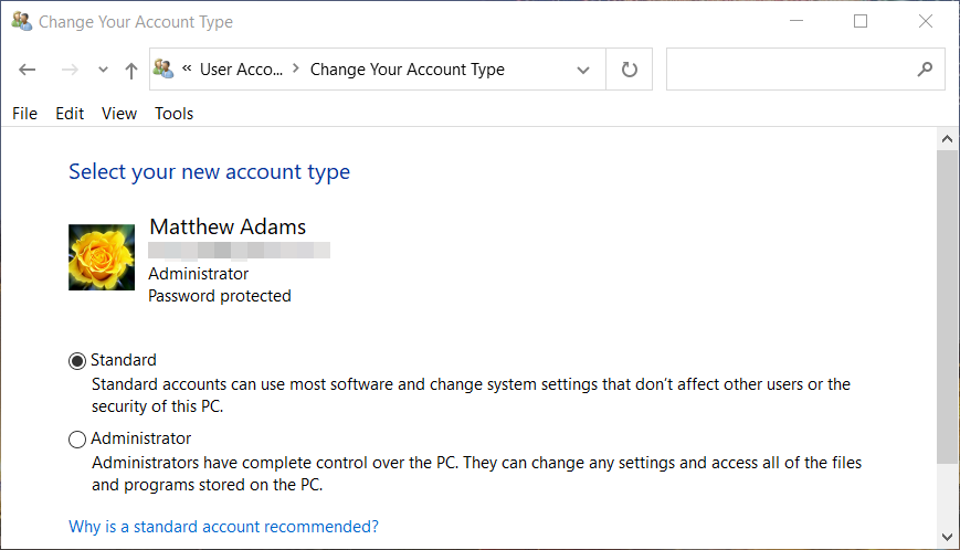 The user account settings windows error code 0xc004f025
