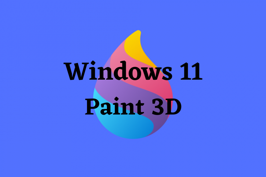 How to enable Paint 3D in Windows 11