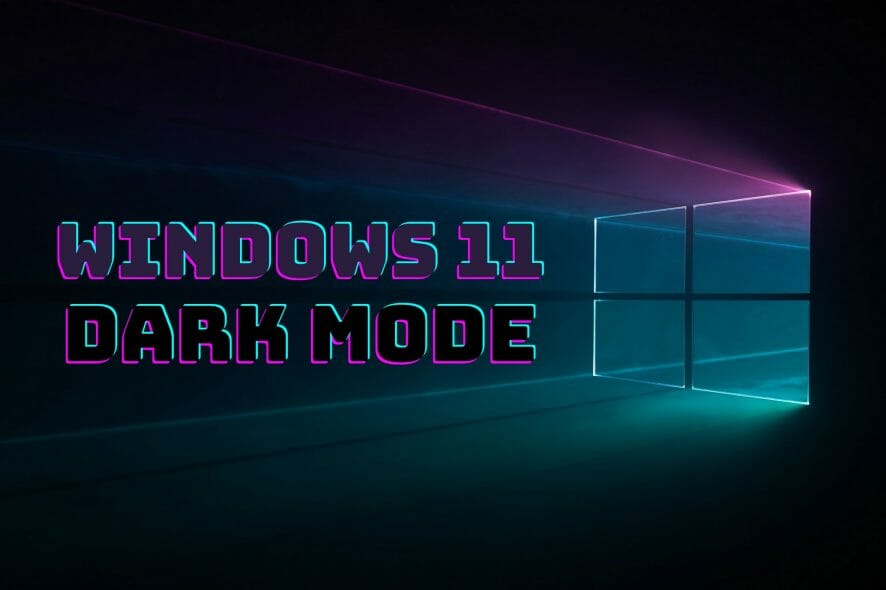 windows 11 dark mode