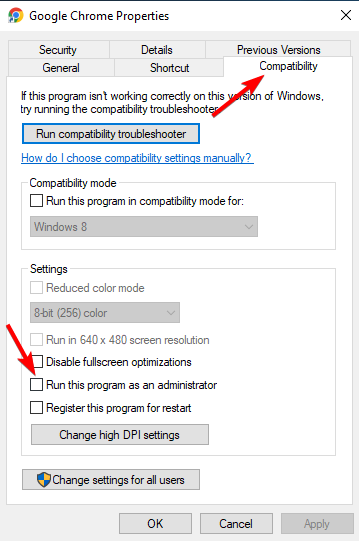 compatibility err_connection_refused windows 10