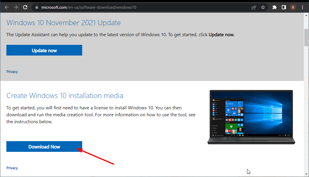 download windows 10 repair upgrade
