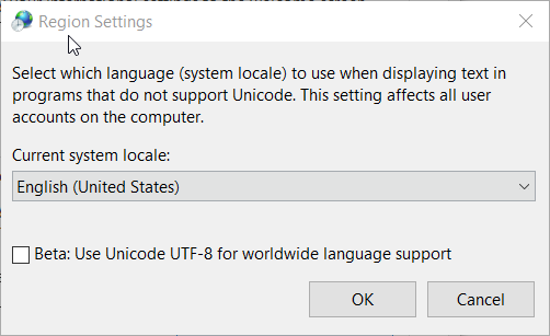 Region Settings window Cannot remove keyboard language Windows 10