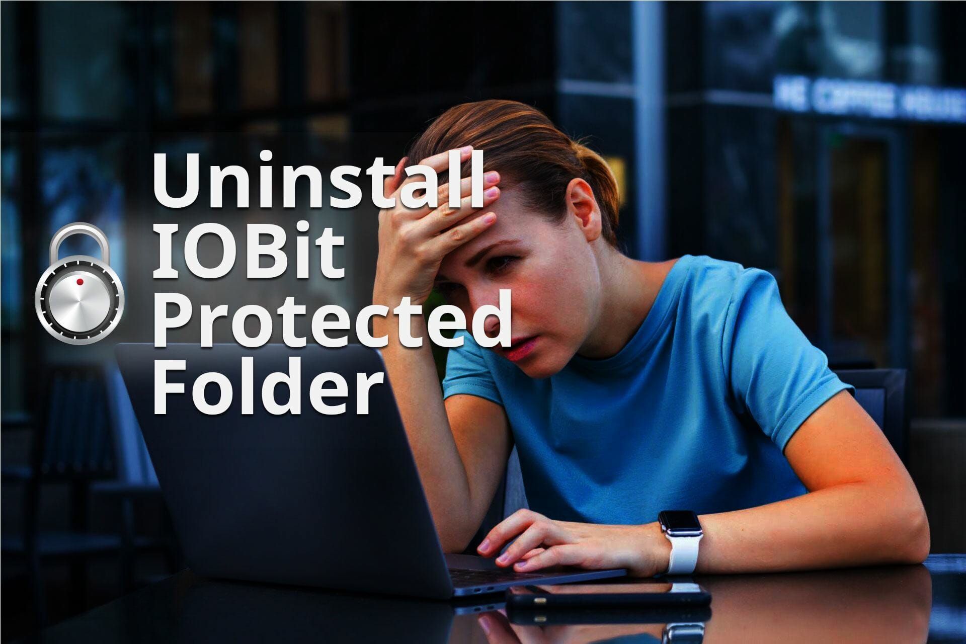 how to uninstall iobit protected folder without a password