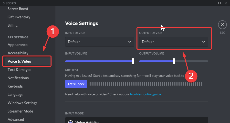 Discord static noise when streaming