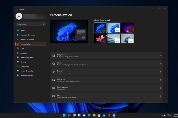 Windows 11 Personalization