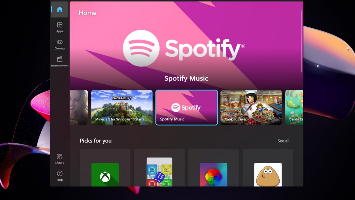 The Microsoft store no longer uses HTML and has switched to XAML
