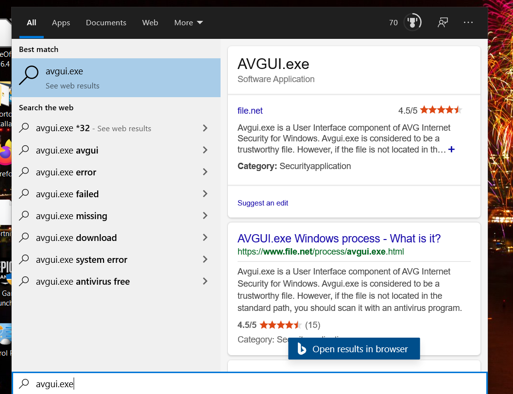 avgui.exe search  avg antivirus not compatible with windows 10