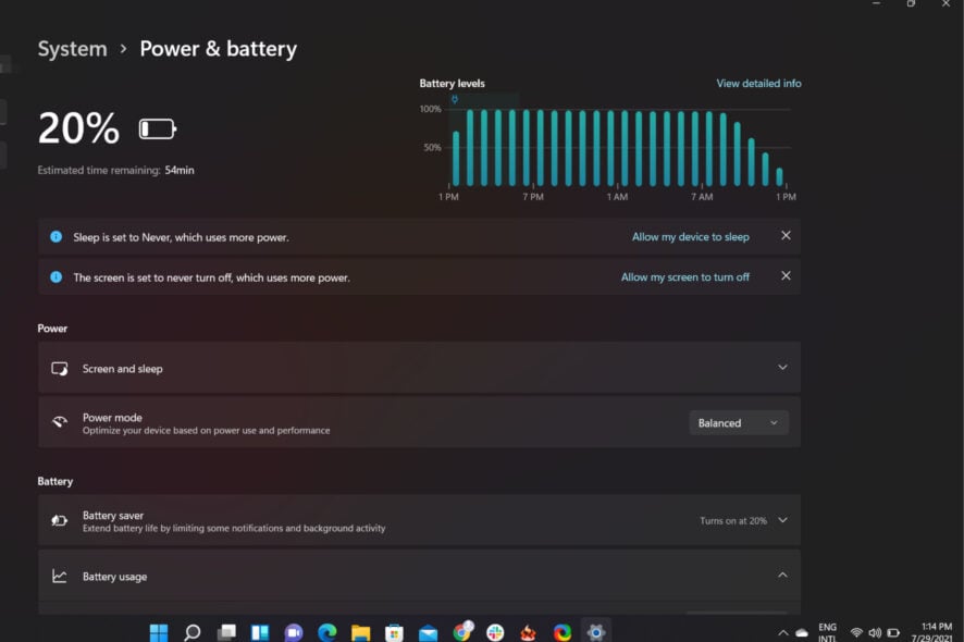 windows 11 battery usage
