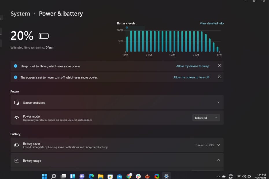 check battery status windows 10