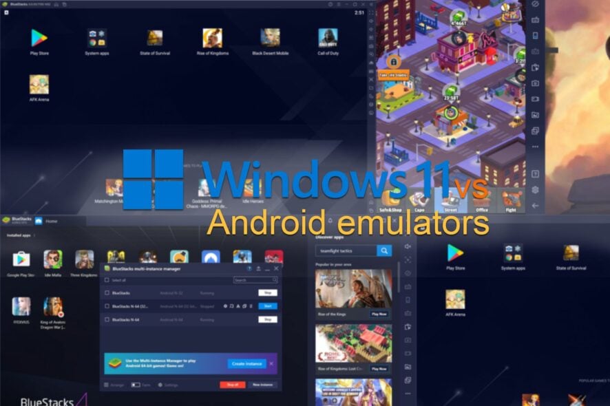 Windows 11 Vs Android Emulators Support And Comparison